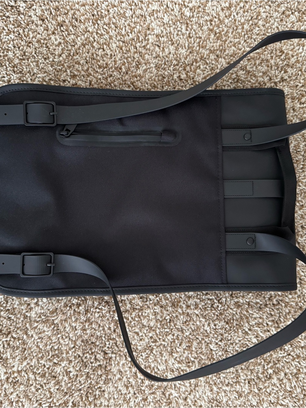 Rains Black Minimalist Backpack - Picture 2 of 6